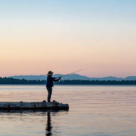 fishing-sunset