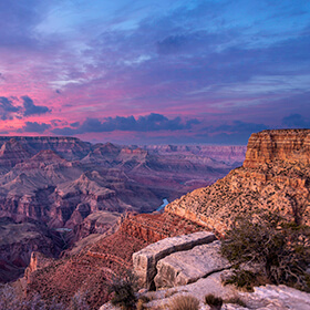 Grand Canyon at dusk