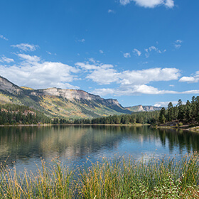 High mountain lake