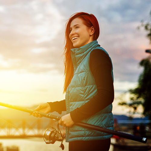 learning how to reel in fish